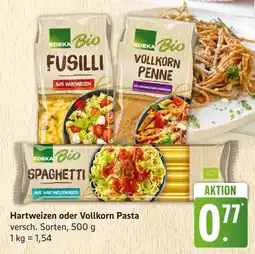 Marktkauf Edeka bio fusilli oder vollkorn penne oder spaghetti Angebot