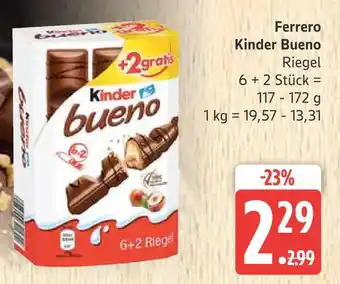 Marktkauf Ferrero kinder bueno riegel Angebot