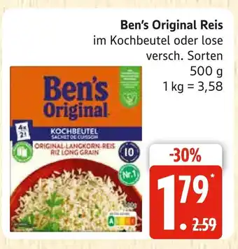 Marktkauf Ben's original reis Angebot