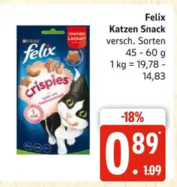 Marktkauf Felix katzen snack Angebot
