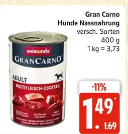 Marktkauf Animonda gran carno hunde nassnahrung Angebot