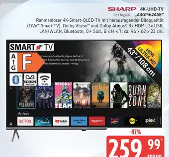Marktkauf Sharp 4k-uhd-tv „43gm6245e“ Angebot