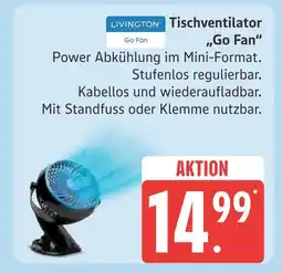 Marktkauf Livington tischventilator go fan Angebot