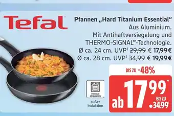 Marktkauf Tefal pfannen „hard titanium essential“ Angebot