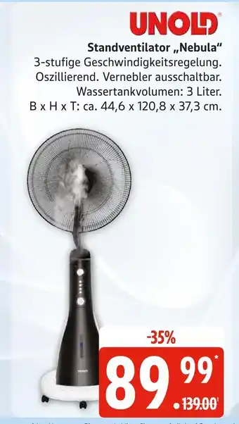 Marktkauf Unold standventilator „nebula“ Angebot