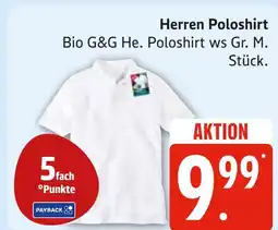 Marktkauf Bio g&g herren poloshirt Angebot