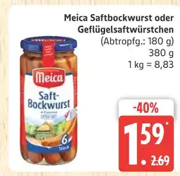 Marktkauf Meica saftbockwurst Angebot