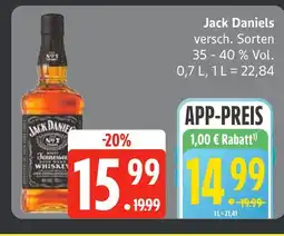 Edeka Jack daniels whiskey Angebot