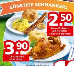 Segmüller Wiesn-bratwurst oder 1/2 hähnchen Angebot