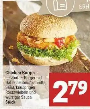 Marktkauf Chicken Burger Angebot