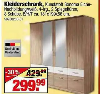 SB Lagerkauf Kleiderschrank Angebot