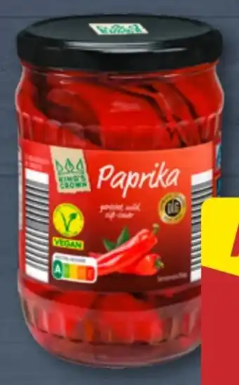 Aldi Nord King's Crown Geröstete Paprika Angebot