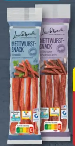 Aldi Nord Landbeck Mettwurst Snack Angebot