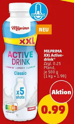 PENNY MILPRIMA XXL Activedrink Angebot