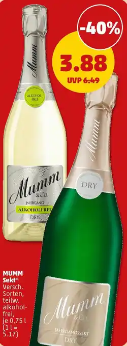 PENNY MUMM Sekt Angebot
