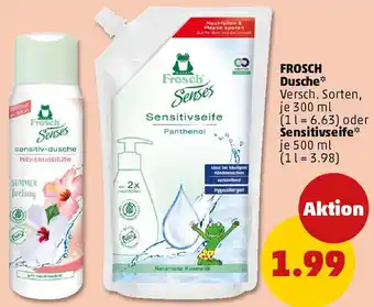PENNY FROSCH Dusche oder Sensitivseife Angebot