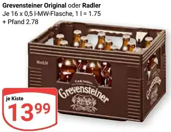 Globus Grevensteiner Original oder Radler Angebot