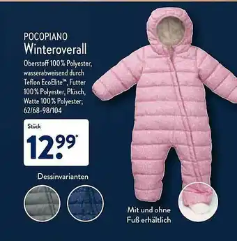 Aldi Nord Pocopiano Winteroverall Angebot