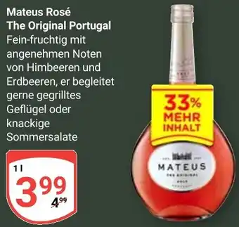 Globus Mateus Rosé The Original Portugal Angebot