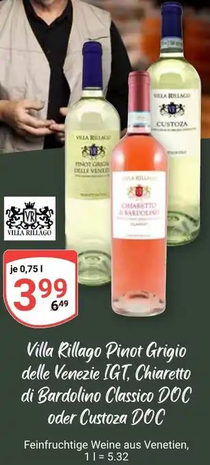 Globus Villa Rillago Pinot Grigio delle Venezie IGT, Chiaretto di Bardolino Classico DOC oder Custoza DOC Angebot