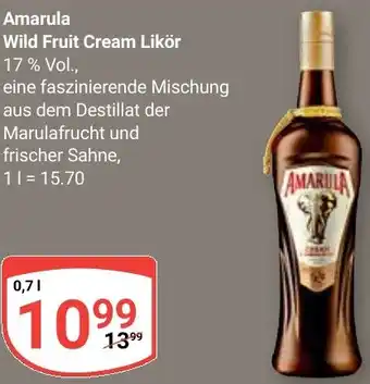 Globus Amarula Wild Fruit Cream Likör Angebot