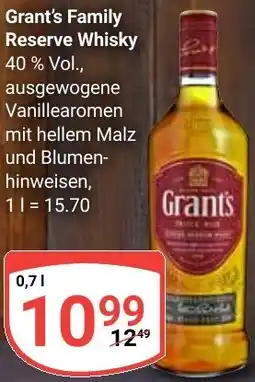 Globus Grant's Family Reserve Whisky Angebot