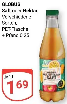 Globus GLOBUS Saft oder Nektar Angebot