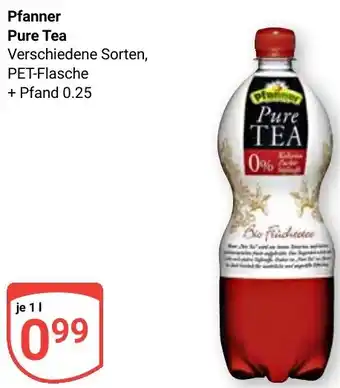 Globus Pfanner Pure Tea Angebot