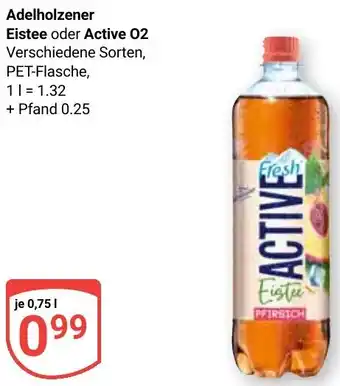 Globus Adelholzener Eistee oder Active O2 Angebot