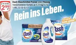 Globus Dash Waschmittel Pulver oder Flüssig Angebot