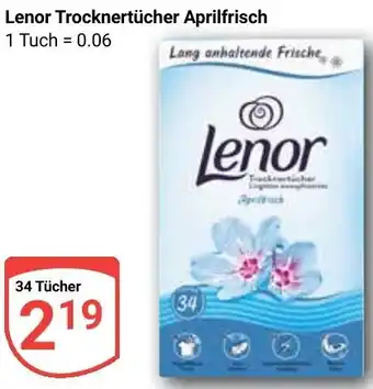 Globus Lenor Trocknertücher Aprilfrisch Angebot