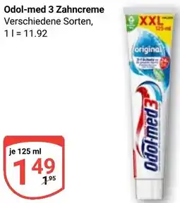 Globus Odol-med 3 Zahncreme Angebot