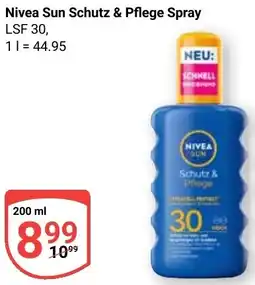 Globus Nivea Sun Schutz & Pflege Spray Angebot
