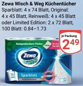 Globus Zewa Wisch & Weg Küchentücher Angebot