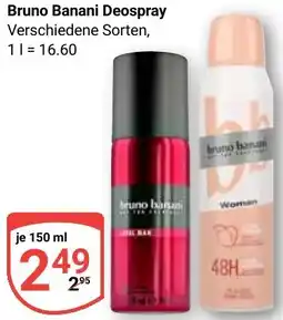 Globus Bruno Banani Deospray Angebot