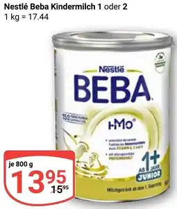 Globus Nestlé Beba Kindermilch 1 oder 2 Angebot