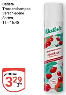 Globus Batiste Trockenshampoo Angebot