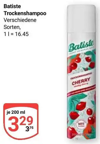 Globus Batiste Trockenshampoo Angebot