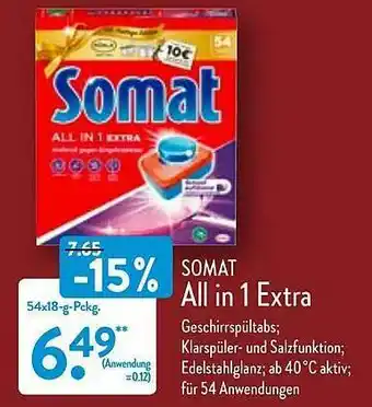 Aldi Nord Somat All In 1 Extra Angebot