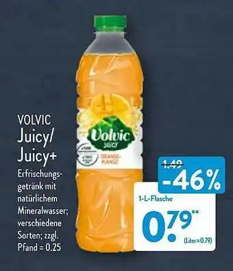 Aldi Nord Volvic Juicy Oder Juicy+ Angebot