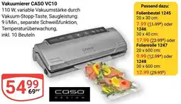 Globus Vakuumierer CASO VC10 Angebot
