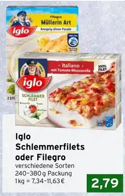 CAP Markt Iglo Schlemmerfilets oder Filegro Angebot