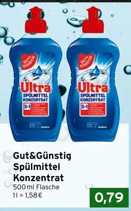 CAP Markt Gut&Günstig Spülmittel Konzentrat Angebot