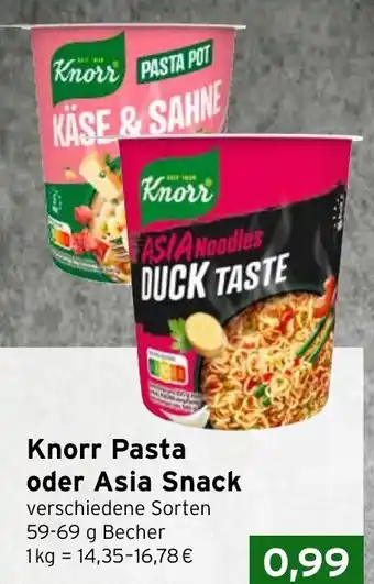 CAP Markt Knorr Pasta oder Asia Snack Angebot