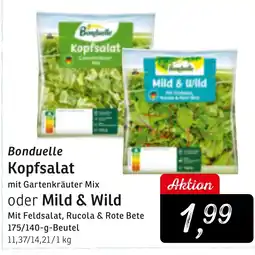 KONSUM Bondwelle Kopfsalat oder Mild & Wild Angebot