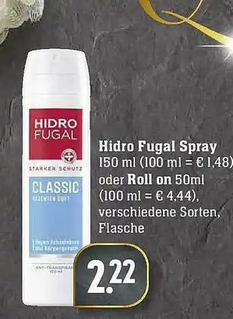 Marktkauf Hidro Fugal Spray Oder Roll On Angebot