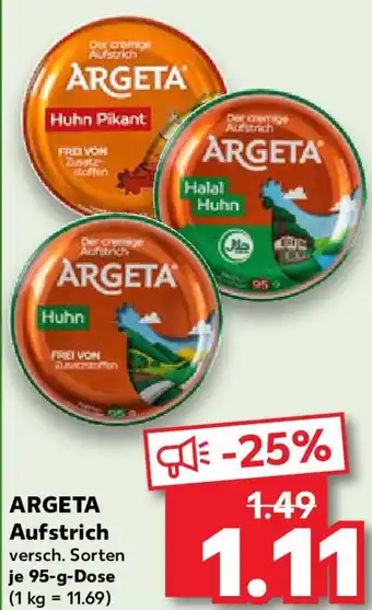 Kaufland ARGETA Aufstrich Angebot