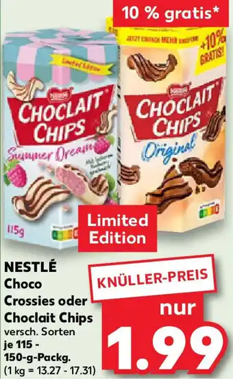 Kaufland NESTLÉ Choco Crossies oder Choclait Chips Angebot