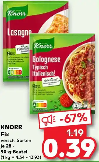 Kaufland KNORR Fix Angebot