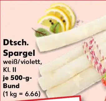 Kaufland Dtsch. Spargel Angebot